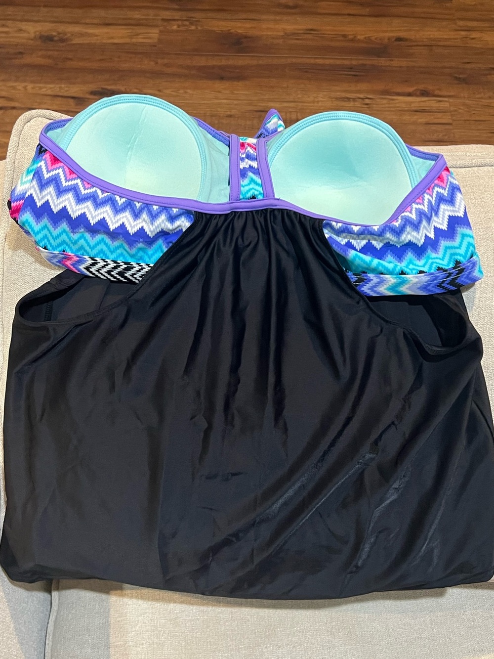 ZeroXposur Tankini Swimsuit Top Size 16 - Picture 4 of 8